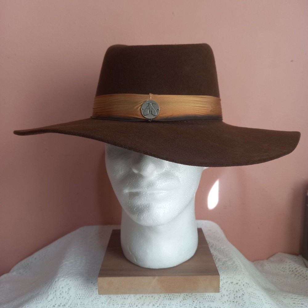 Freya X Hampui Women's Sun Outdoor Brown Felt Wool Hat Size Large
